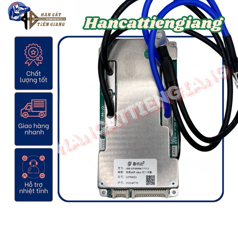 Jiabaida JBD BMS Bảo Vệ Pin Cân Bằng 8S 16s 20s 24s Lifepo4 40A 100A Pin Lithium Giá 520,000 Đồng*Miễn phí vận chuyển