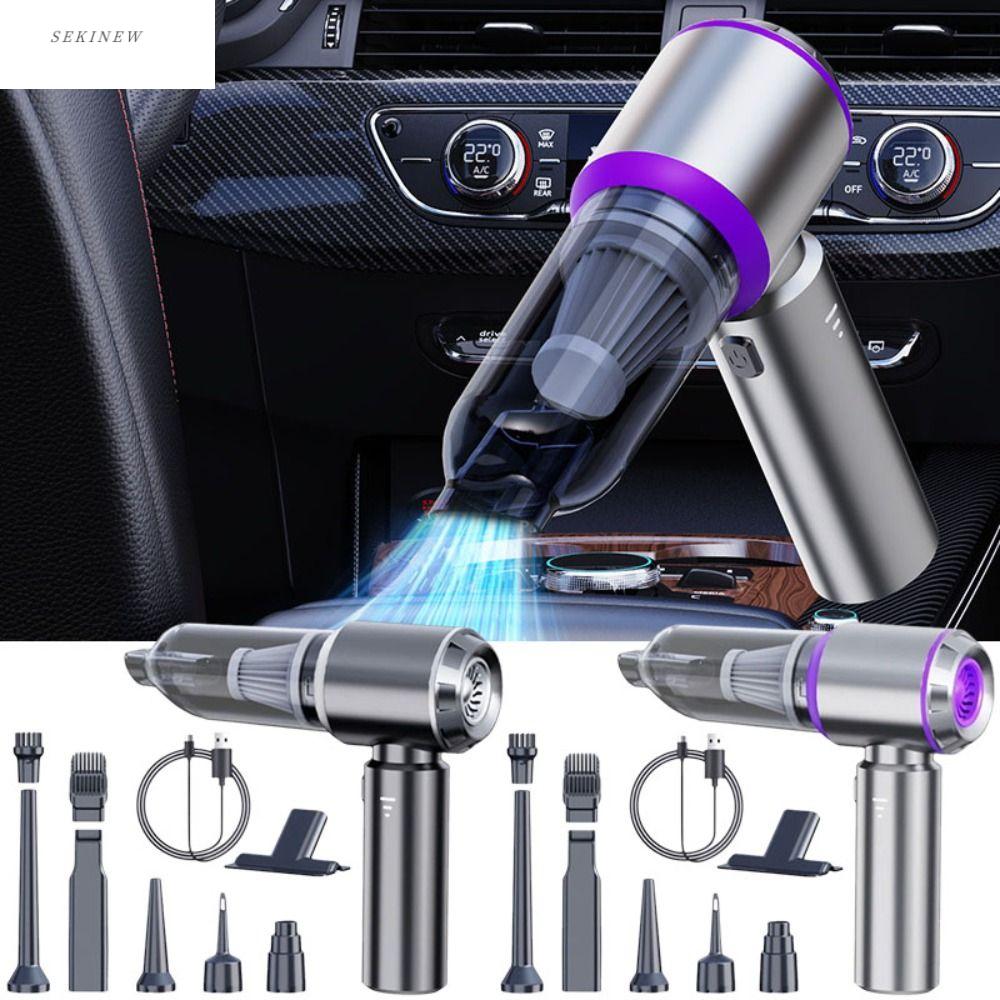 SEKINEW Công suất cao Máy hút bụi ô tô 4 trong 1 16000Pa Máy thổi khí Không dây Động cơ không chổi than Máy hút bụi cầm tay di động Vệ sinh xe hơi Giá 621,642 Đồng*Miễn phí vận chuyển