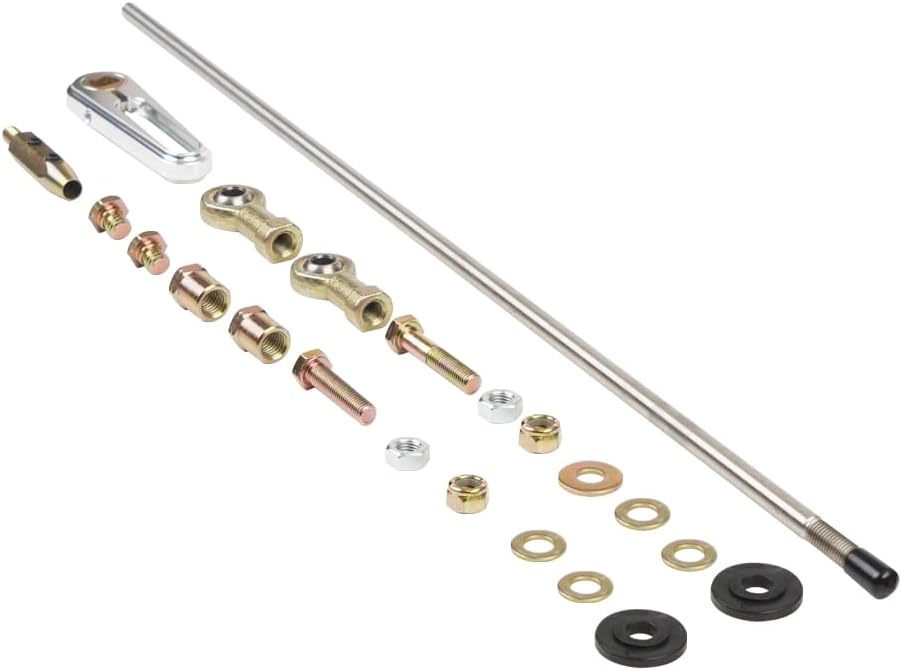 Billet Aluminum Transmission Column Shift Linkage Kit Replacement for GM TH200, TH350, TH400, 4L60,