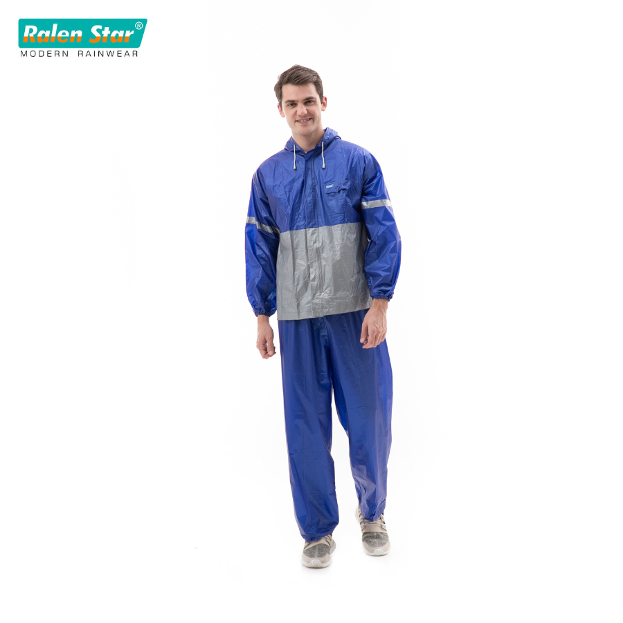 Jas Hujan Setelan Modis Pria Wanita Anti Rembes PVC Tebal - Ralenstar 69113 Harga 39,900 rupiah*Gratis Ongkir