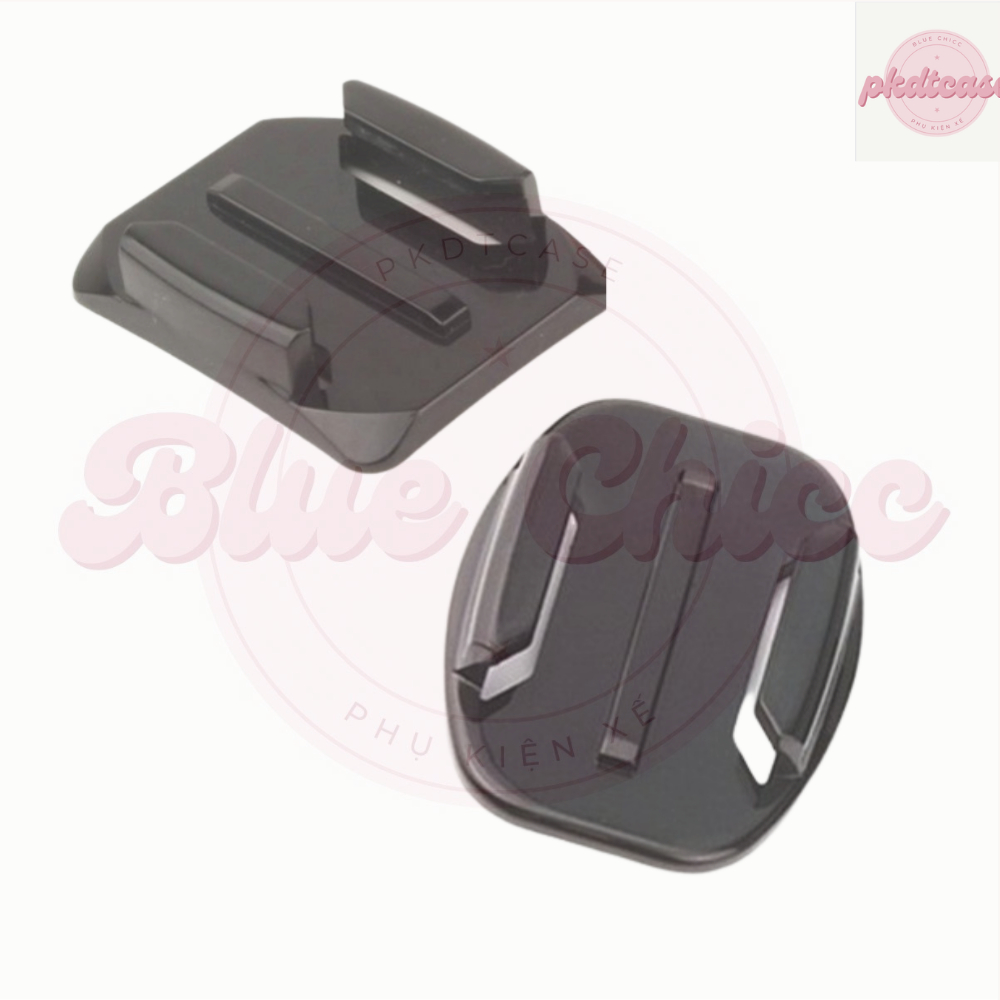 PK ĐẾ CONG, ĐẾ BẰNG cho điện thoại, máy quay hành động GoPro, Sjcam, Osmo Action,,,,[BLUE CHICC]