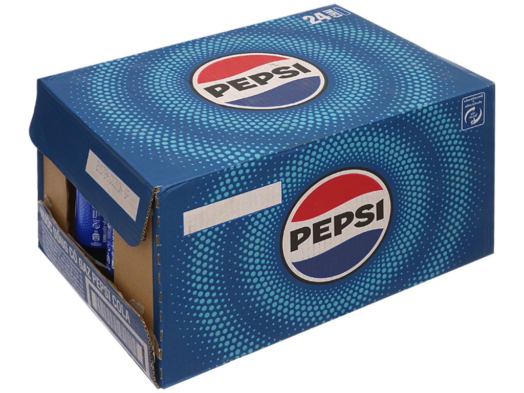Thùng 24 chai nước ngọt Pepsi Cola 390ml