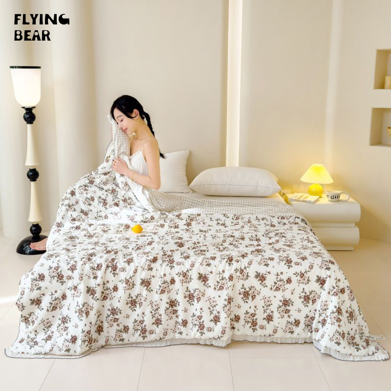 Bay gấu mùa hè chăn, mỏng airable bìa, thoải mái sợi chăn