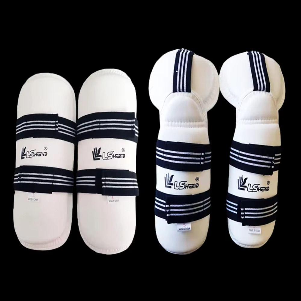FUJIN Da PU Đồ bảo hộ Taekwondo Bảo vệ cẳng chân Bảo vệ mắt cá chân Bảo vệ cánh tay chiến đấu Võ thuật An toàn thể thao Bảo vệ chân Karate Trẻ em người lớn