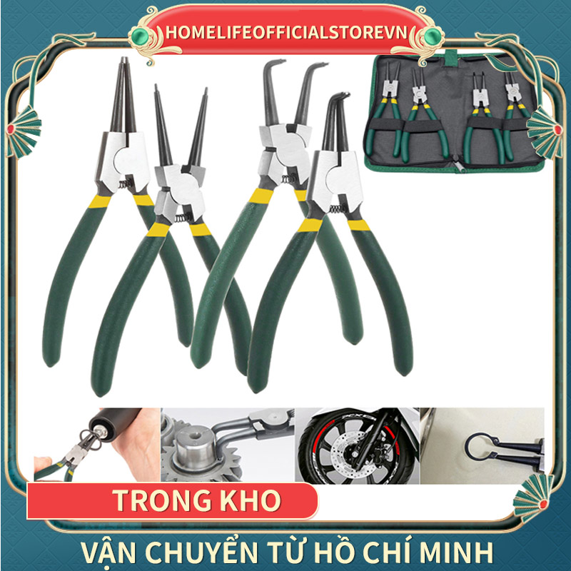 Kìm mở phe trong, phe ngoài, Mũi cong, mũi thẳng, mũi đôi, mũi đơn Kìm phe 7inch , chất liệu thép hợp kim chống gỉ