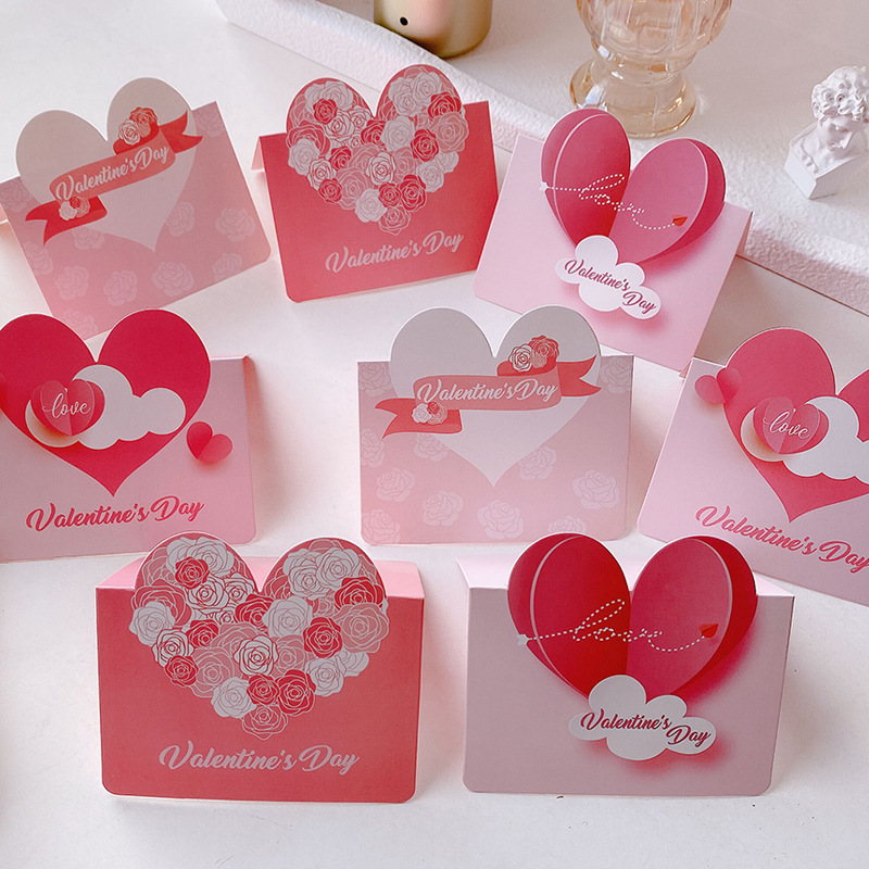 Thiệp Valentine Chúc Mừng Lễ Tình Nhân, Hạnh Phúc Cặp Đôi Hình, Thiệp Valentine Day Trái Tim