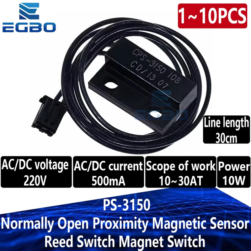 1 ~ 10pcs egbo thường mở gần cảm biến từ tính sậy chuyển đổi nam châm chuyển đổi PS-3150 hoàn hảo