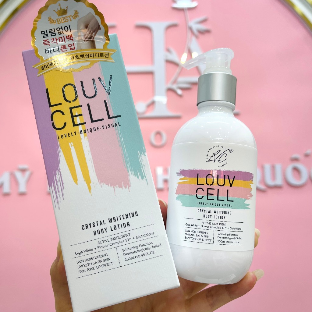 Sữa Dưỡng Thể Trắng Da Body Louv Cell 120ml - 250ml