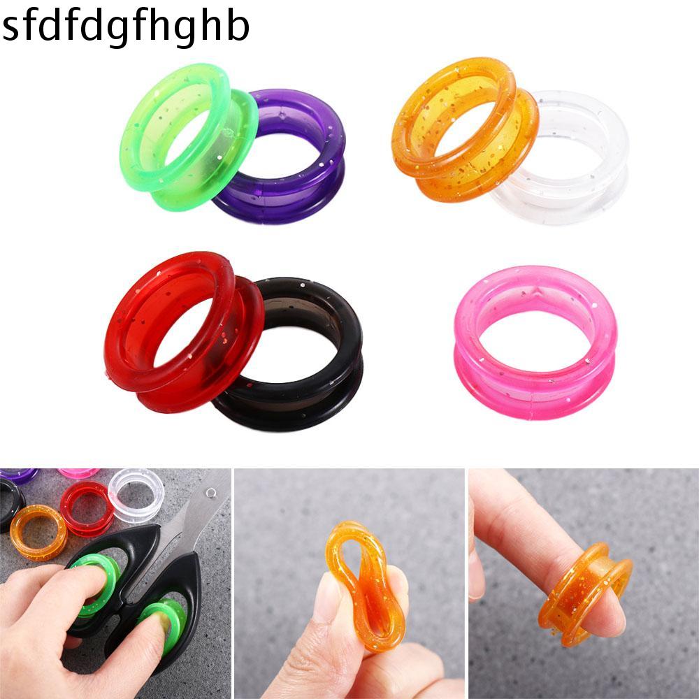 SFDFD Silicone Bền Chó mèo Kéo cho thú cưng Chải lông Cắt tóc Dụng cụ cắt tóc Vòng kéo cắt Vòng kéo Phụ kiện kéo cắt