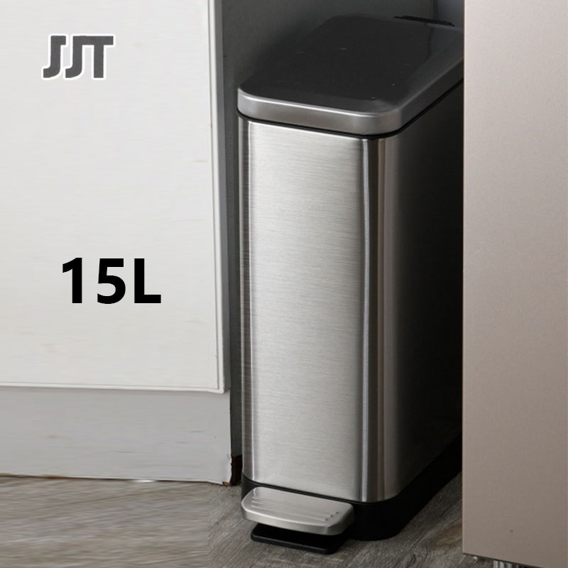 Garbage can living room light luxury kitchen pedal type cleat garbage can household bathroom narrow cleat ราคา 876 บาท*ส่งฟรี