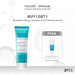 [BUY 1 GET 1] WARDAH Acnederm Salicylic Acid Zinc Acne Clearing Low pH Foaming Cleanser - Skincare
