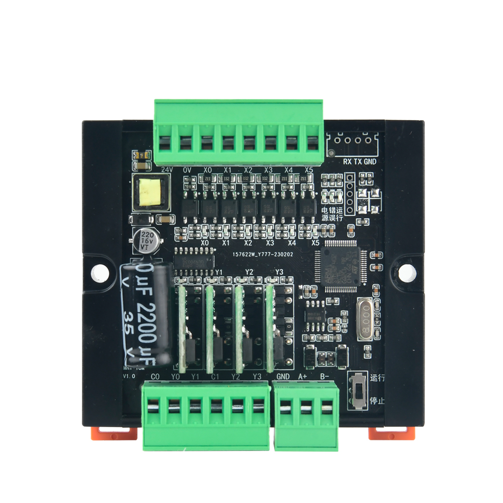 Board Mạch Lập Trình PLC LJ MINI FX2N-10MT 6 input 4 output transistor  - Tích Hợp Giao Tiếp RS485, MODBUS RTU và Phát Xung 2 Trục (100kHz), GX Works2 Mitsubishi - MIN2N-10MT