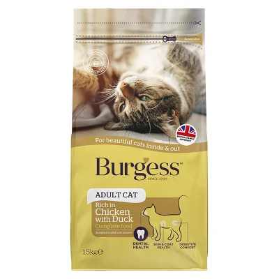 Burgess British Chicken with Duck for Adult Cats 1.5kg