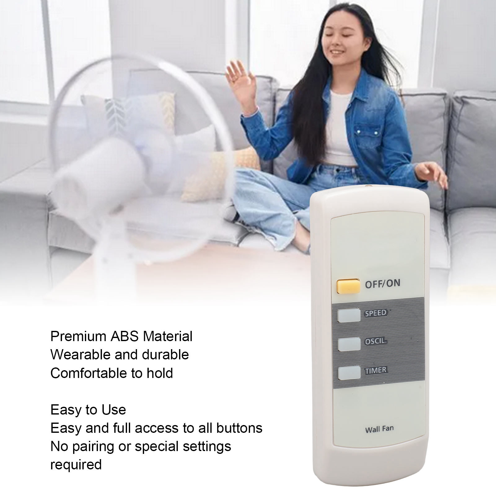 Tường Fan Từ Xa Phổ Nhạy Cảm Nhỏ Gọn Fan Điều Khiển Từ Xa Cho Nhà