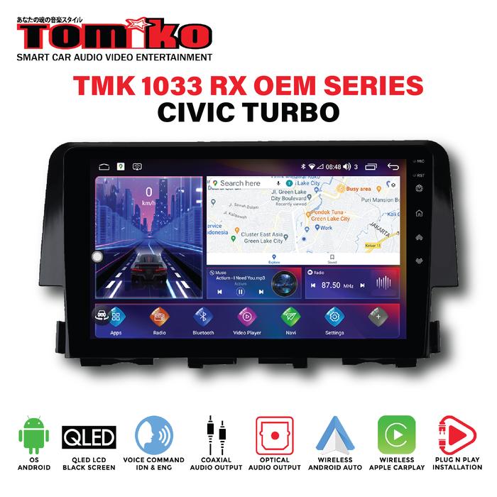 HEAD UNIT TOMIKO TMK 1033 OEM SERIES FOR CIVIC TURBO-Megavia Store Harga 12,480,000 rupiah*Gratis Ongkir