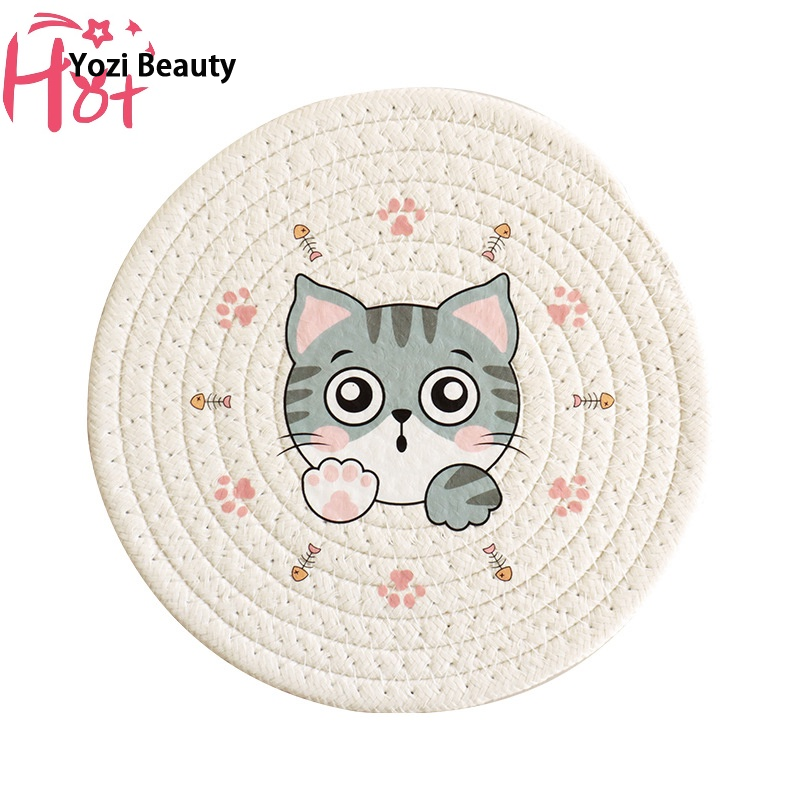 Jr. Sheet of heatproof table Cover with Prints of decorative cat in the kitchen ราคา 23 บาท*ส่งฟรี