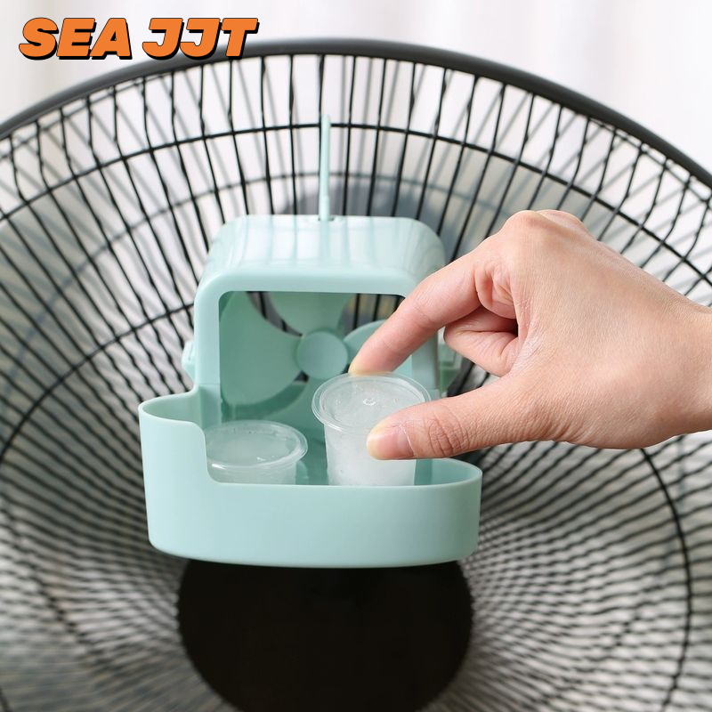 น้ำแข็งก้อนทำความเย็นใช้ในครัวเรือน Kipas Angin Lantai JJT ติดพัดลมทำความเย็นแบบไม่มีหมัดสำหรับทำความเย็นในทะเล