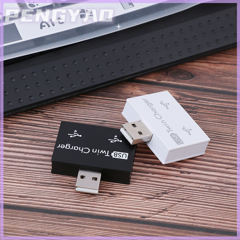 PENGYAO Bộ chia đôi USB 2.0 Cổng 1 sang 2 cổng bộ chuyển đổi dây Hub