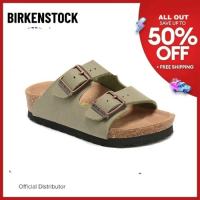 Original Birkenstock for women and men olive green slippers