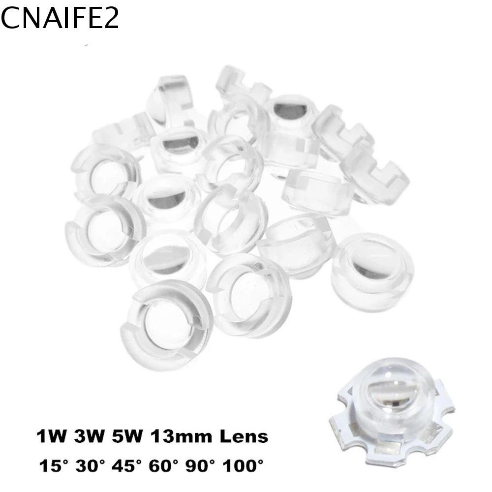 CNAIFE2 LED PCB Đèn LED Ống kính 15 30 45 60 90 100 độ Ống kính phản xạ Ống kính acrylic lồi Ống kính chuẩn trực Ống kính LED Ống kính acrylic Ống kính mini Ống kính 13mm