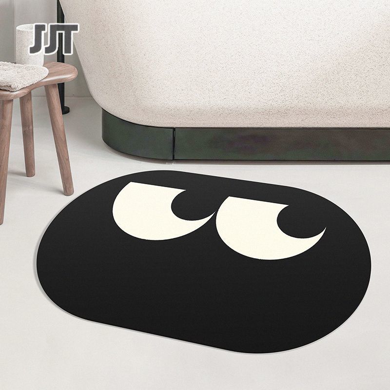 Bathroom mat Water absorption of soft diatom mud in household toilet Anti-skid and anti-falling foot mat carpet Absorbent carpet Non-slip living room carpet Door mat, floor mat and soft mat have good water absorption.(40*60CM)There are many styles to choo ราคา 119 บาท*ส่งฟรี