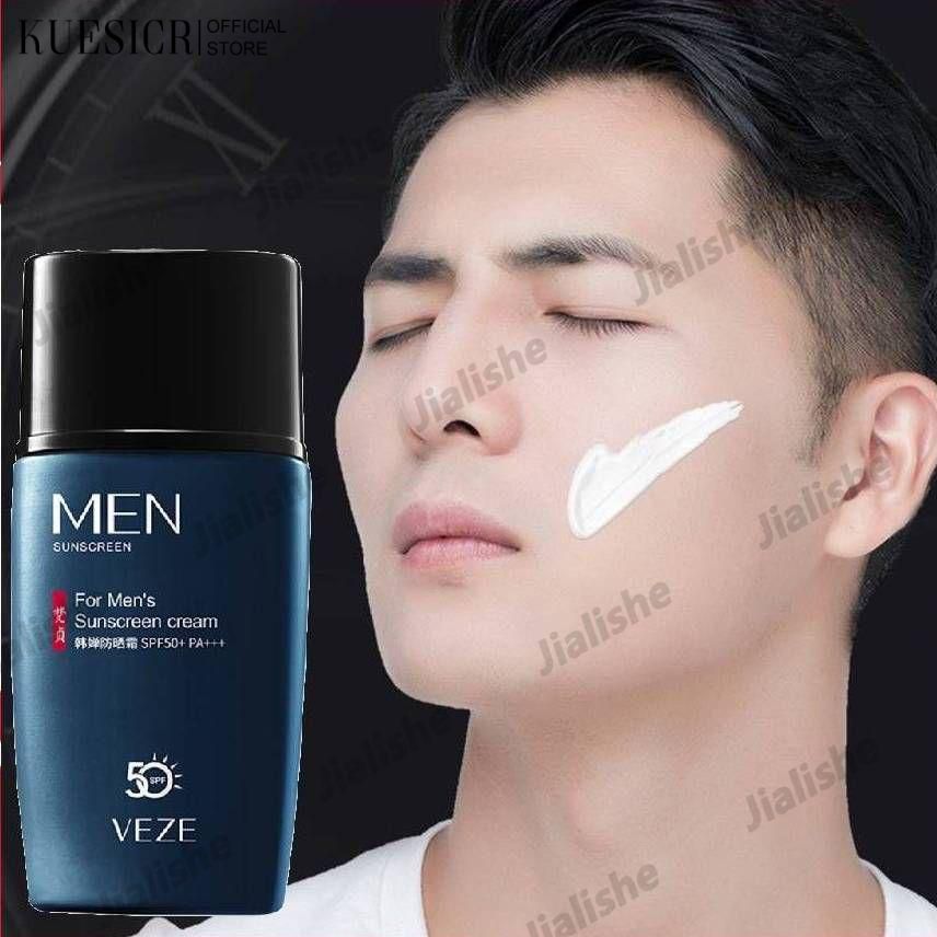 KUESICR VEZE UV ครีมกันแดด 1/2 ชิ้น ป้องกันหน้าและร่างกาย ป้องกันสูง สกินแคร์ SPF50+PA+++ สำหรับผู้ชาย กันน้ำ ป้องกันรังสียูวี ให้ความชุ่มชื้น กระจ่างใส สดชื่น 45g