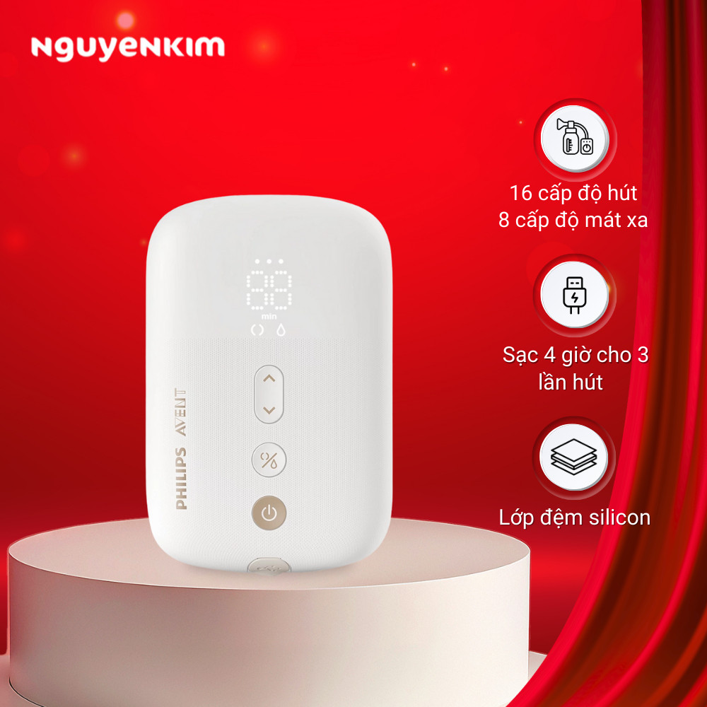 (NK Sản Phẩm Mới) Máy hút sữa điện đôi Eureka Plus Philips Avent SCF394.11