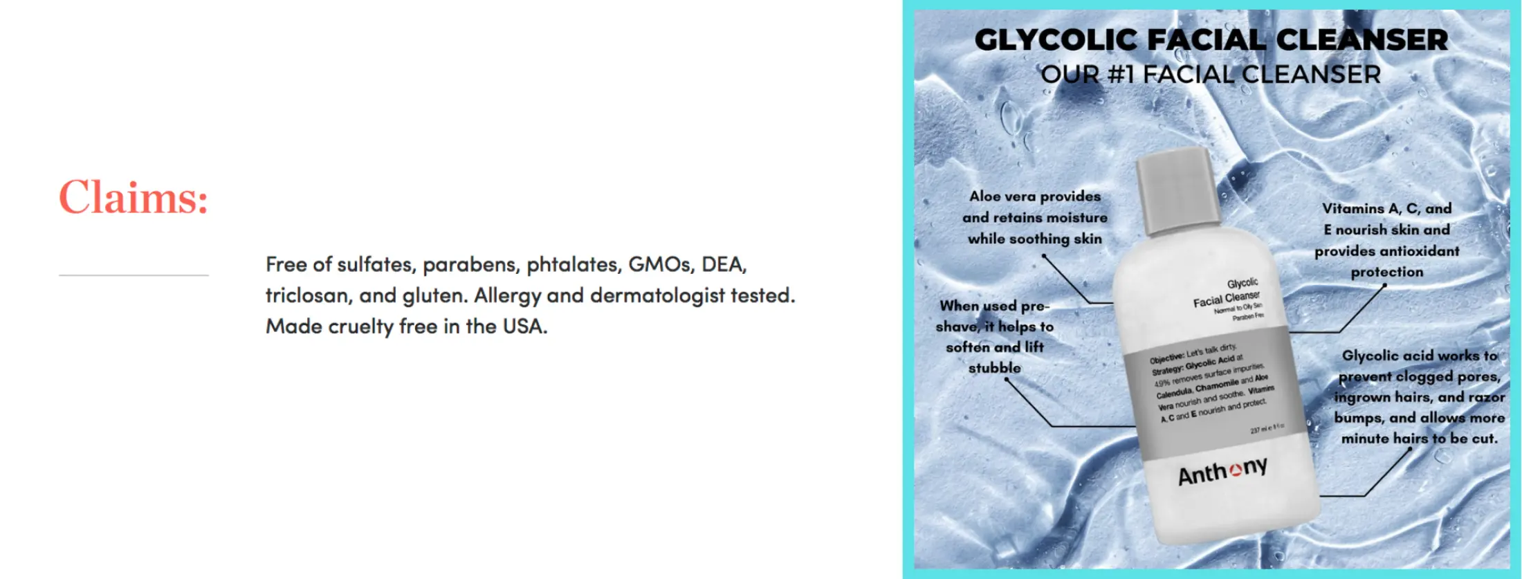 anthony glycolic cleanser