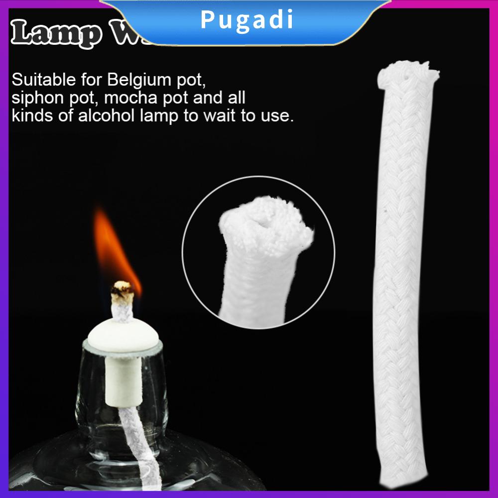 PUGADI 10pcs set Trắng Bấc đèn Cấu trúc chắc chắn Bông Bấc đèn thay thế Pha cà phê Thiết bị sưởi ấm Bấc đèn dầu Bình pha cà phê Mocha