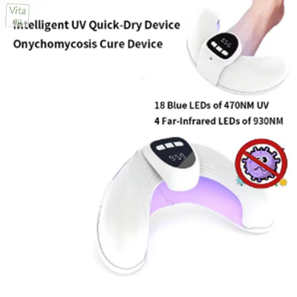 VITANG Đèn LED UV Đèn nghệ thuật móng tay với màn hình Tự động bật và 3 bộ hẹn giờ Đèn nấm móng tay Chuyên nghiệp Có thể điều chỉnh Máy sấy móng tay nhanh chóng có thể gập lại dành cho gia đình và salon