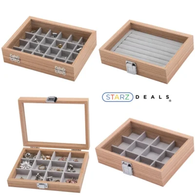 [Starzdeals] Small Wooden Jewelry Box -3 Designs to choose from