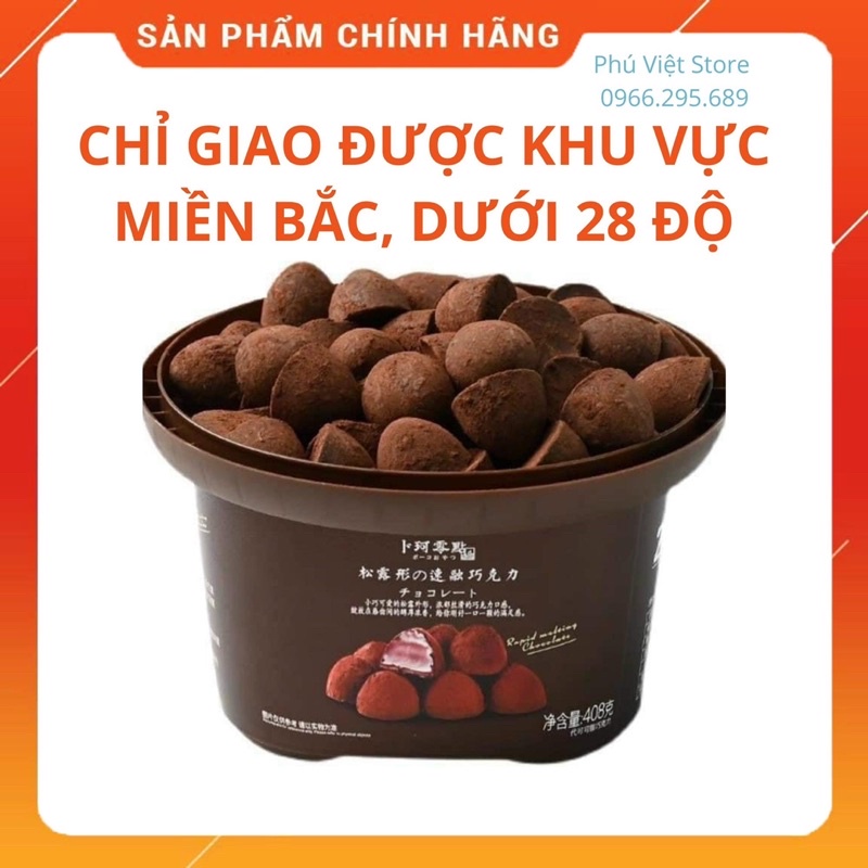 Socola mix trái cây, Socola Nama, Socola tươi hộp 408gr (TRÊN 28 ĐỘ SCL BỊ TAN CHẢY - KHÁCH HÀNG LƯU