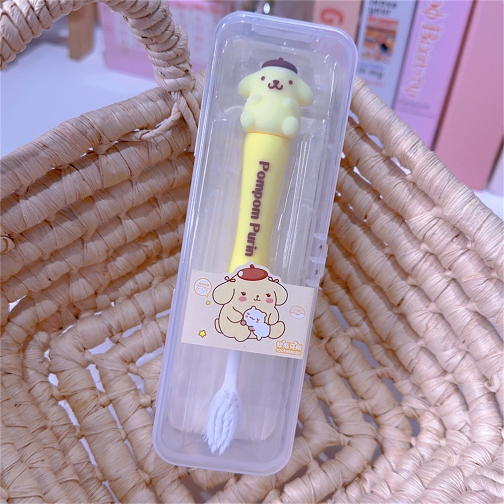 แปรงสีฟันขนนุ่มสำหรับเด็กลายการ์ตูนสำหรับเด็กประถมซิลิโคนสามมิติ Sanrio Kulomi