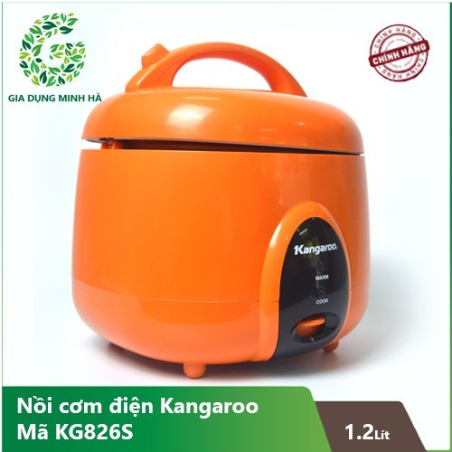 SALE - Nồi cơm điện Kangaroo 1.2 lít KG826S-Chính Hãng trưng bày 99%Lòng nồi 2 lớp dày 2 mmtráng men
