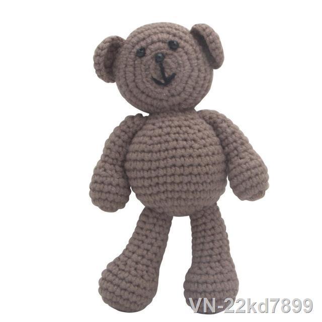 ⊕▨✈ Bebê presente recém-nascido do bebê meninas meninos fotografia prop foto crochê tricô brinquedo bonito pequeno urso