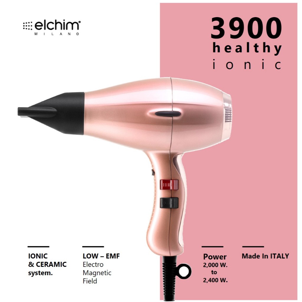 Elchim 3900 Healthy Ionic Powerful Professional Hair Dryer 10El00005 Hair Dryer Helps to Keep Hair Moisturized and Shiny. ราคา 5,390 บาท*ส่งฟรี