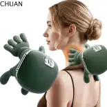 CHUAN Bàn tay sinh học Máy mát xa cổ điện Nén nhiệt Gối massage nhào 4D Thiết bị massage cổ Đa chức năng Không dây Máy mát xa cổ có nhiệt Văn phòng tại nhà