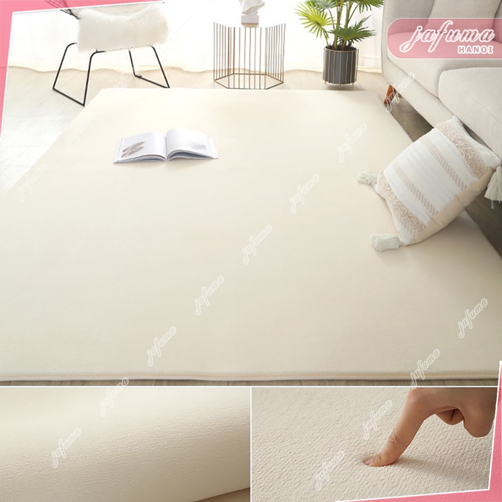 Thảm trải sàn lông mịn decor phòng khách sang trọng kích thước 1m6x2m |JAFUMA|