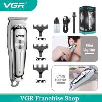 VGR Hair Clipper Professional Hair Trimmer Electric Hair Cutting Machine Cordless Mini Portable T-blade Trimmer for Men V-071