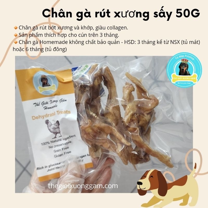 [HOMEMADE] CHÂN GÀ RÚT XƯƠNG SẤY 50G (5PCS)