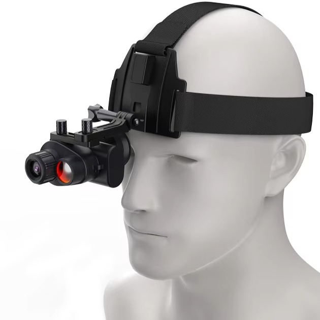 BekinTek Mini Head Mounted Digital Night Vision Monocular - Helmet Mountable Gear with HD Screen, 850nm Active Illuminator, 8x Digital Zoom, 4K Video & 36M Photo, 500 Degrees Diopter Adjustment for Night Observation & Property Security ราคา 4,585 บาท*ส่งฟรี
