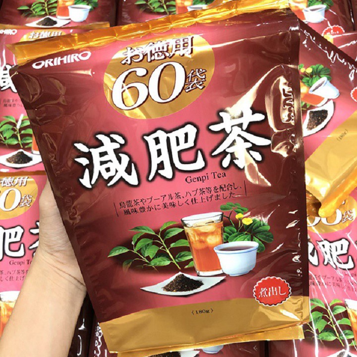 Trà Giảm Mỡ Bụng Nhật Bản Genpi Tea Orihiro 60 gói
