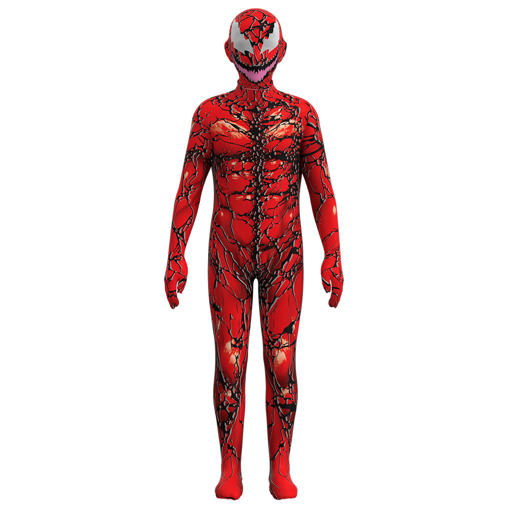 Kid Venom Let There Be Carnage Carnage Cosplay Costume Bodysuit Jumpsuit