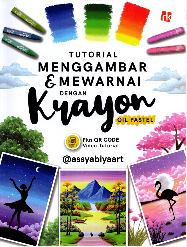 TUTORIAL MENGGAMBAR & MEWARNAI DENGAN KRAYON OIL PASTEL