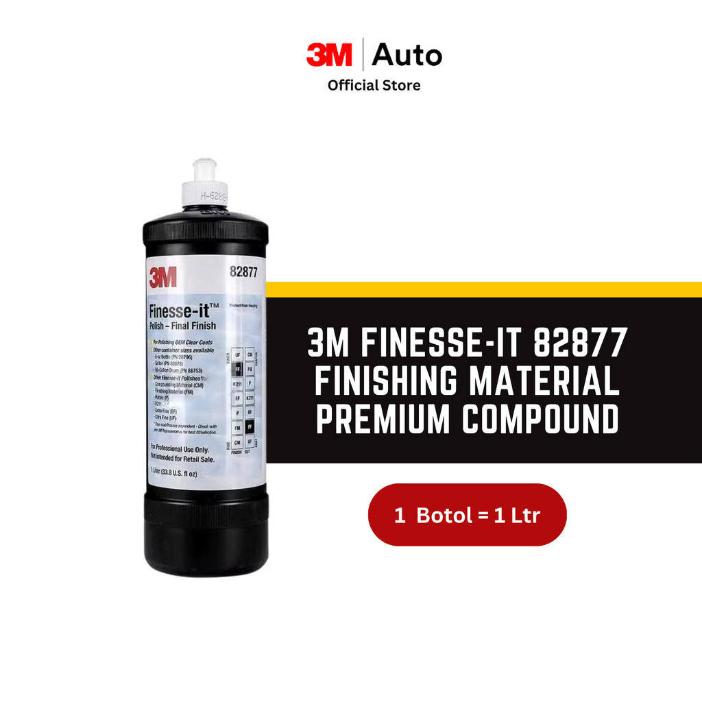 3M Finesse-it 82877 Finishing Material – Premium Compound untuk Hasil Poles Sempurna Harga 792,000 rupiah*Gratis Ongkir