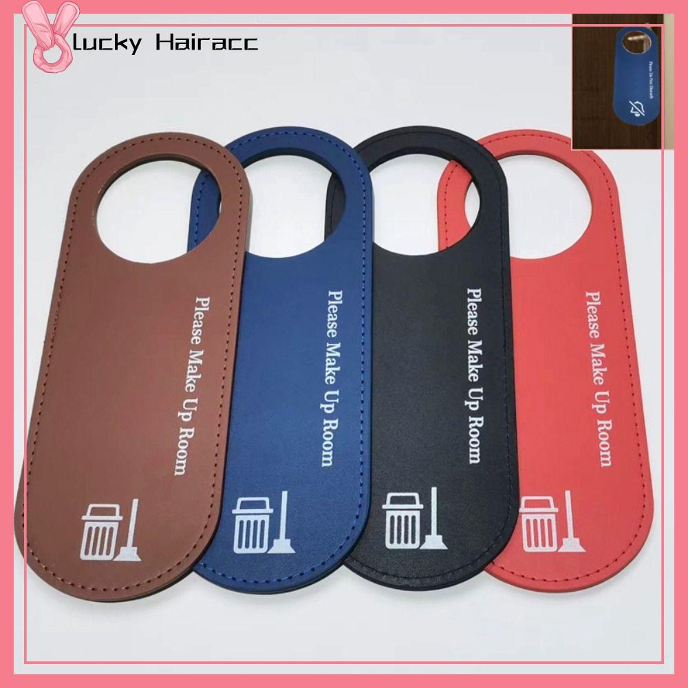 LUCKY HAIRACC Hai  Biển hiệu cửa Xin Đừng làm phiền PU Móc treo cửa Bền Nhãn làm sạch Khách sạn