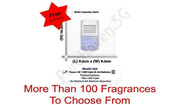 [BNIB] FOC 30ml Scent Liquid! Model 568 Mini Car Water Air Purifier 120ml Singapore