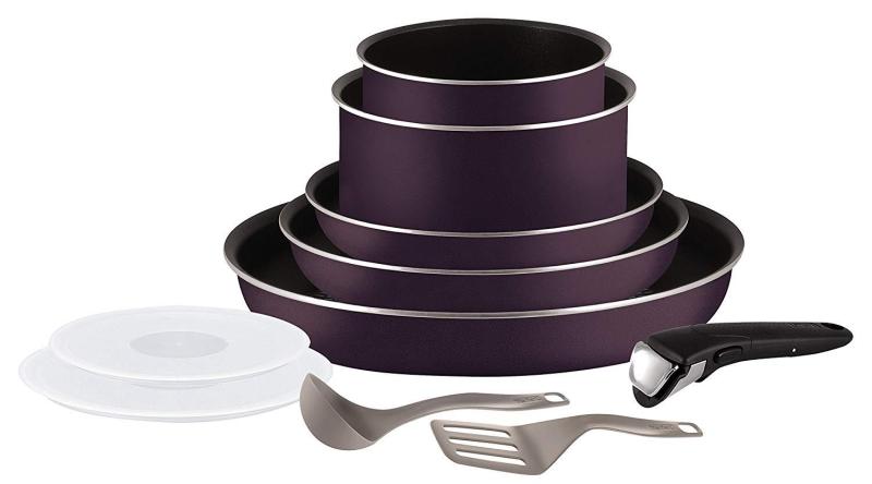Tefal Ingenio Essential Set 10 Pieces  Purple- All cooktops except induction (Ready Stock) Singapore