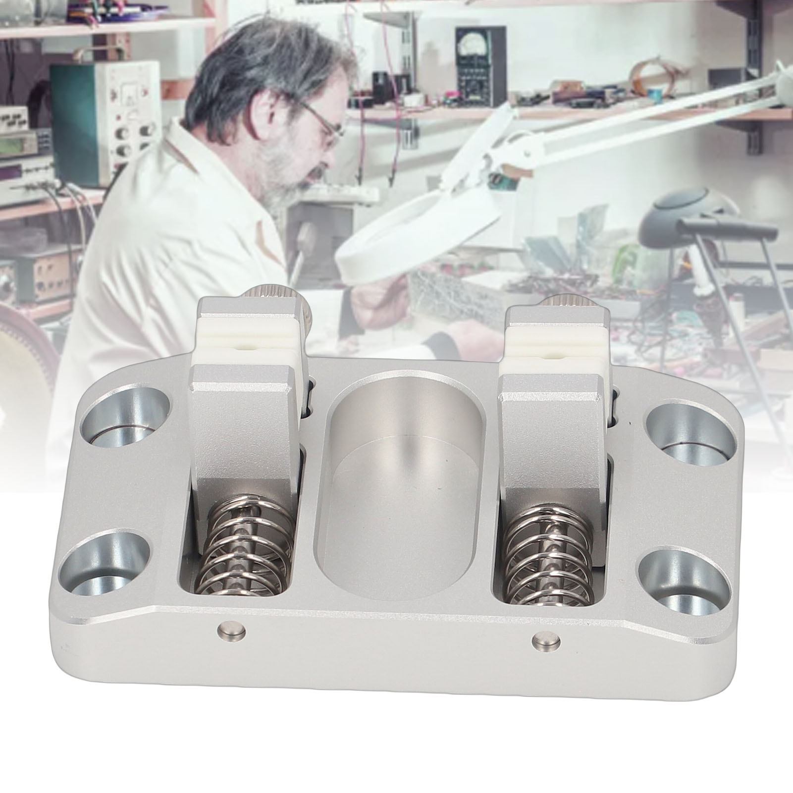 Garosa Trạm hàn hàm gốm nhôm Yechiry 6061 Kẹp dây Kẹp hàn có lỗ mở 12 mm & Khả năng chịu nhiệt 260 để định vị PCB & sửa chữa điện tử Giá 701,000 Đồng*Miễn phí vận chuyển