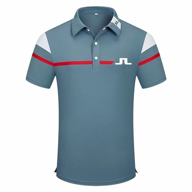 2023 golf clothing men's summer color contrast GOLF short-sleeved T-shirt casual sports quick-drying and iron-free ball suit